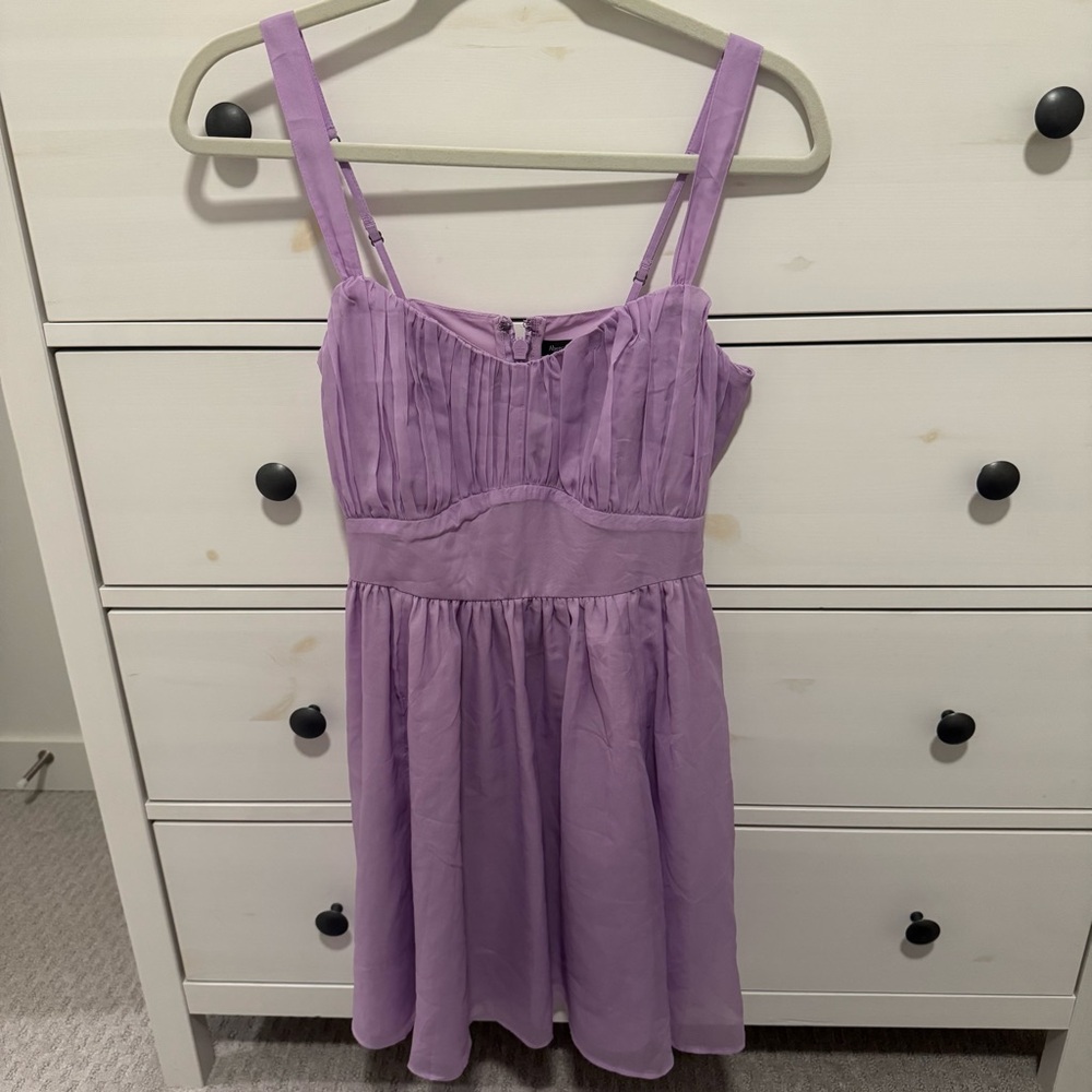 A&F Ruched Chiffon Mini Dress